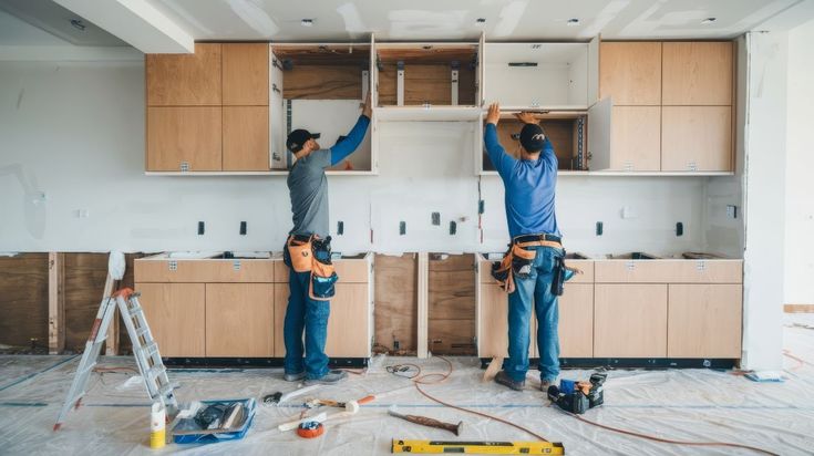 Proses renovasi rumah oleh tenaga profesional dengan hasil rapi dan berkualitas