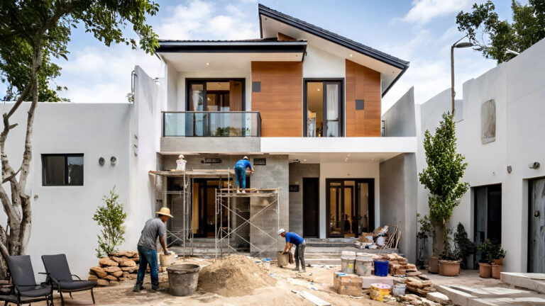 Proses renovasi rumah Tambun Bekasi dengan desain modern, rapi, dan pengerjaan profesional untuk hunian nyaman.