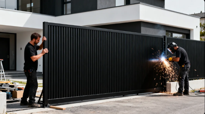 Jasa pembuatan pagar besi Jakarta Timur profesional melayani desain minimalis modern dengan material berkualitas dan pengerjaan rapi.